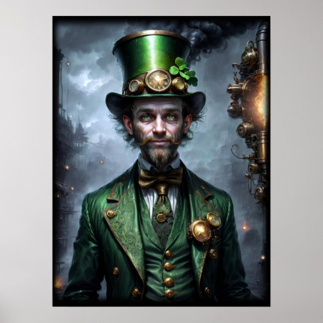 Affiche Style Leprechaun Steampunk (Devant)