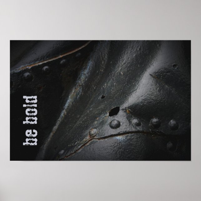 Affiche Style loft minimaliste métal noir (Devant)