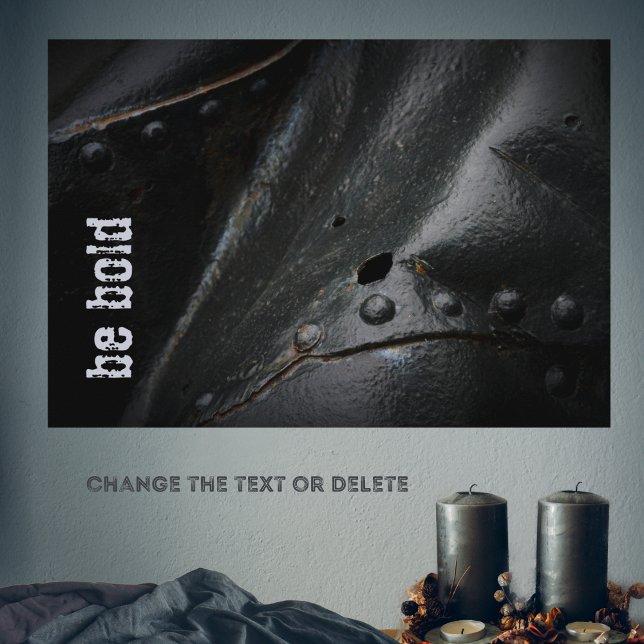 Affiche Style loft minimaliste métal noir (Créateur téléchargé)