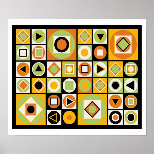 Affiche Style Moderne Du Milieu Du Siècle 10 (Devant)