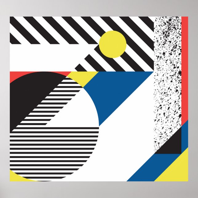 Affiche Style moderne rétro Design Arrière - plan (Devant)