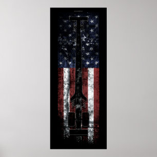 AFFICHE STYLE NITRO CARBURANT AMÉRICAIN