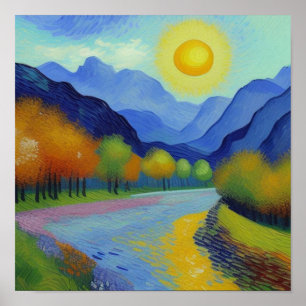 Affiche Style Paysage Van Gogh