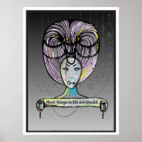 Style punk à vapeur Rococo dame illustration