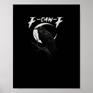 Affiche Style Rétro Classique de Corbeau Drôle