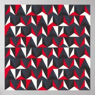 Affiche Style rétro et Vintage avec forme géométrique, mau