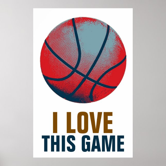 Affiche Style Rétro Pop Art Basketball Motivation (Devant)