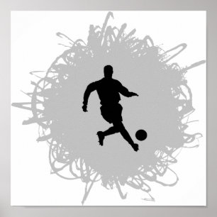 Affiche Style Soccer Scribble