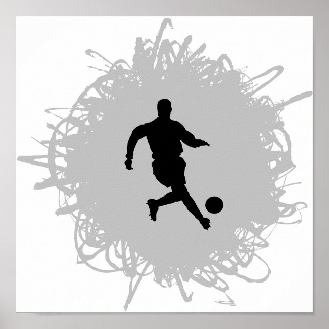 Affiche Style Soccer Scribble (Devant)