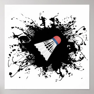 Affiche Style urbain de Badminton