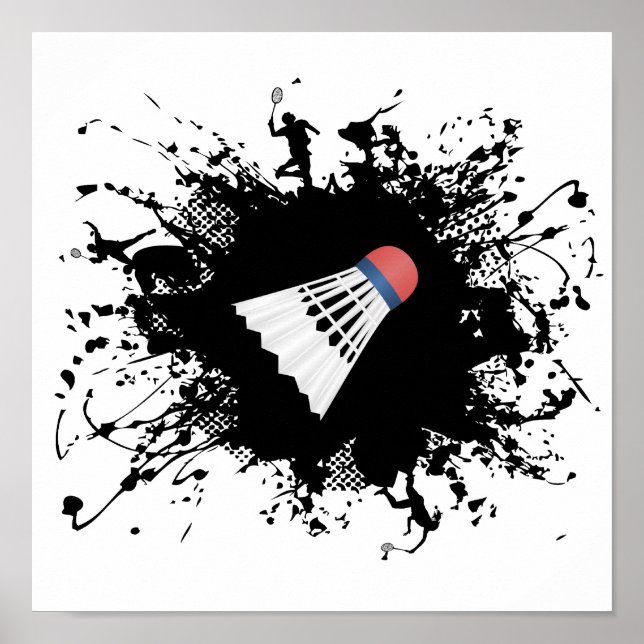Affiche Style urbain de Badminton (Devant)