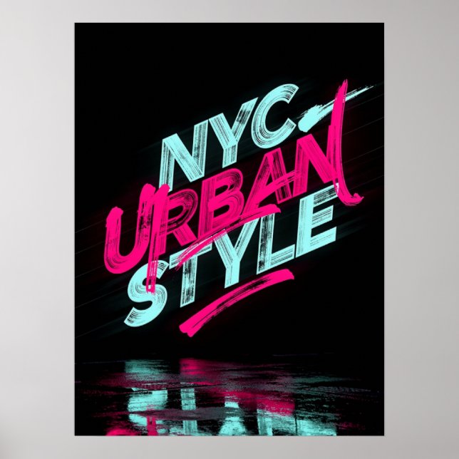 Affiche Style Urbain NYC (Devant)