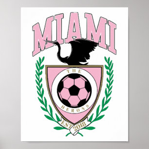 Affiche Style Varsity de football de Miami