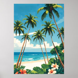 Affiche Style Vintage Aloha de voyage hawaïen d'Hawaï