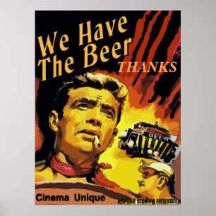 Affiche Style vintage Fake Cinema, modifier le texte