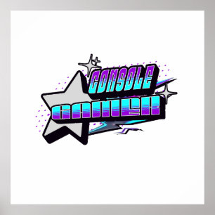 AFFICHE STYLE Y2K DE CONSOLE GAMER