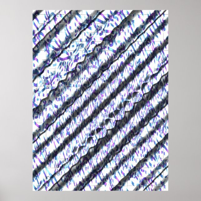 Affiche Styles Art Nouveau Motif OP Art  (Devant)
