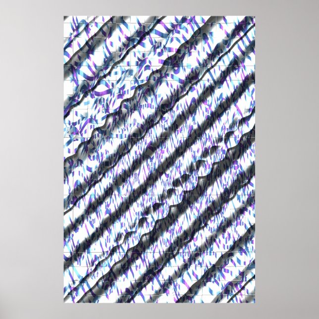 Affiche Styles Art Nouveau Motif OP Art  (Devant)
