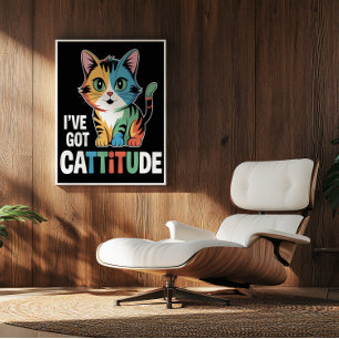 Affiche Stylish Stylish Cat's Confident Stance