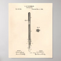 Stylo Fontaine 1884 Art Brevet - Vieux Poivre