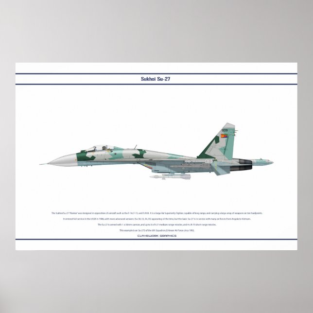 Affiche Su-27 Érythrée 1 (Devant)
