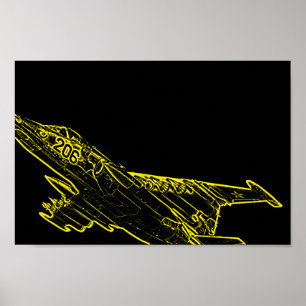 Affiche SU Soviet Frogfoot Plane Sketch