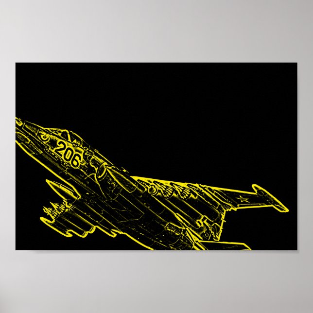 Affiche SU Soviet Frogfoot Plane Sketch (Devant)