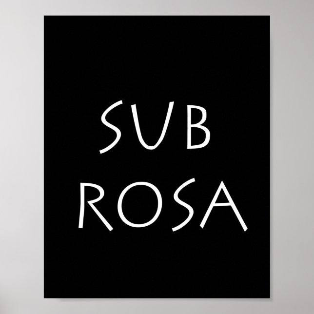 Affiche Sub Rosa (Devant)