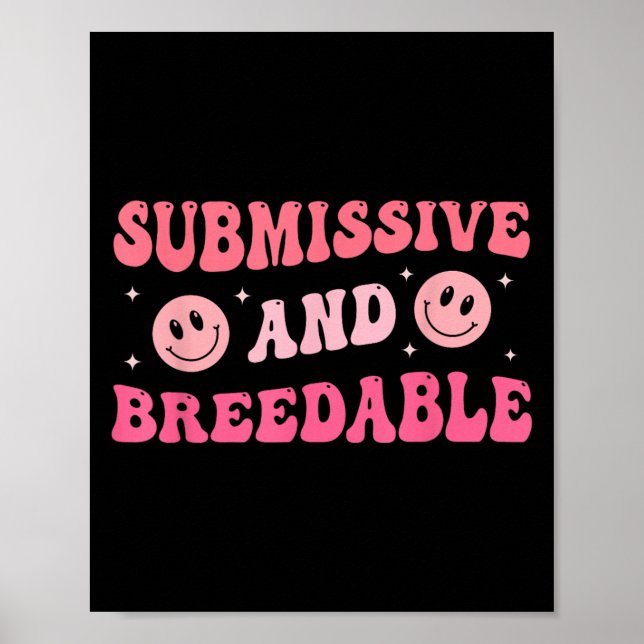 Affiche Submissive And Breedable Groovy - Uni-adults, Blac (Devant)