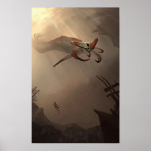 Affiche Subnautica - Léviathan Reaper