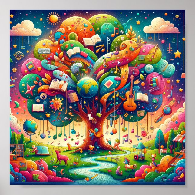 Affiche Subtil Wonders : L'affiche de l'arbre d'apprentiss (Devant)