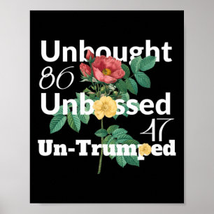Affiche Subtle Floral Unbuy Unbossed Non-trumped. 8647 R