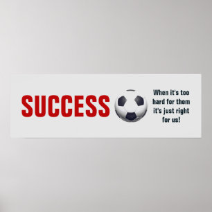 Affiche Succès Football Football Motivation Inspiration