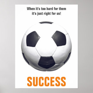Affiche Succès Football Football Motivation Inspiration