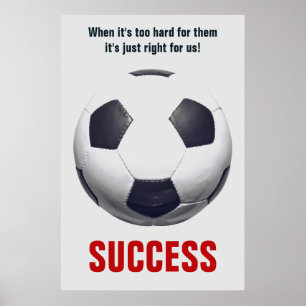 Affiche Succès Football Football Motivation Inspiration