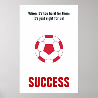 Affiche Succès Football Football Motivation Inspiration