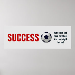 Affiche Succès Football Football Motivation Inspiration