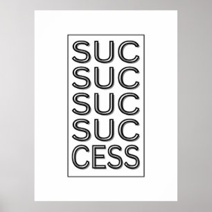 Affiche Succès Inspiration Motivation Affirmation