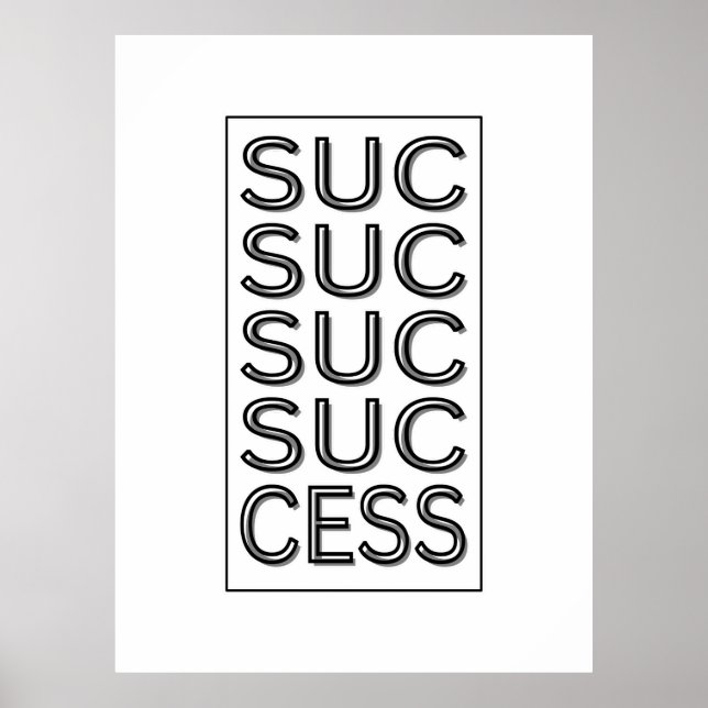 Affiche Succès Inspiration Motivation Affirmation (Devant)