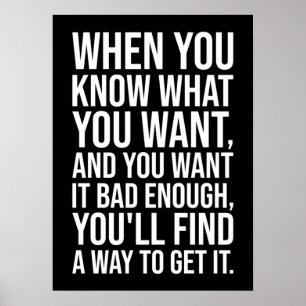 Affiche Success Motivational Quote - Find A Way