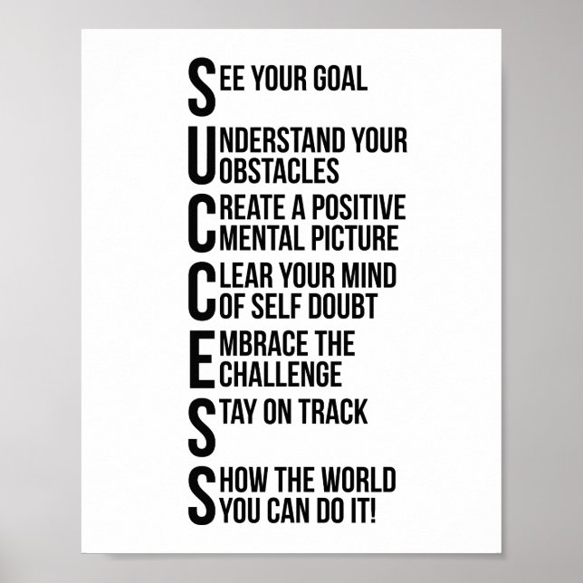 Affiche Success Motivational Quotes (Devant)