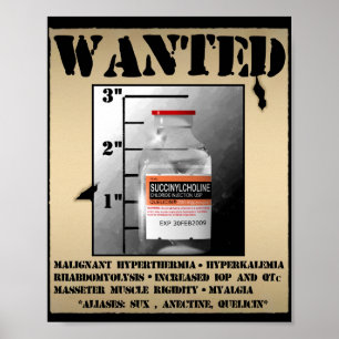 Affiche Succinylcholine la plus Recherchée