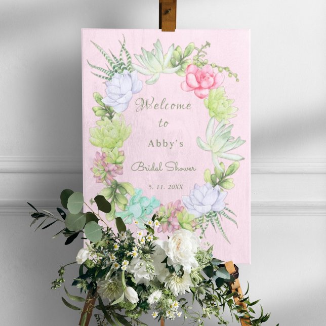 Affiche Succulent verdure Fête des mariées de couronne Bie (Créateur téléchargé)