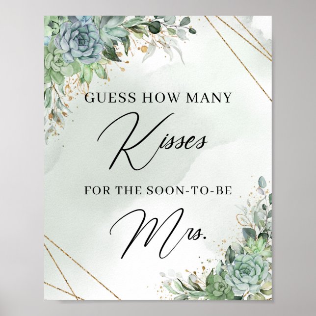 Affiche Succulents Combien de baisers pour la future Mme. (Devant)