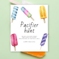 Sucette - chasse au pacificateur jeu de baby showe