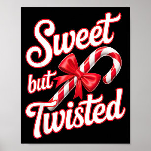 Affiche Sucette de Noël Drôle Sucrée Mais Tordue