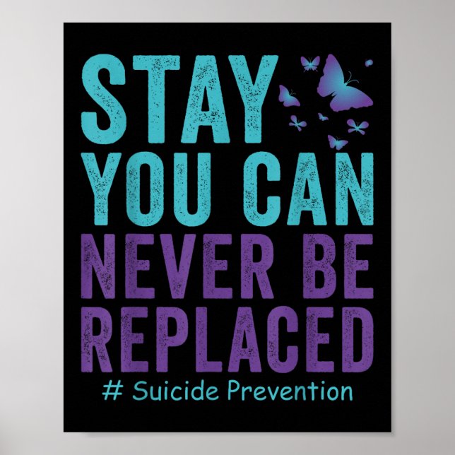 Affiche Sucide Prévention La Sensibilisation Ne Doit Jamai (Devant)