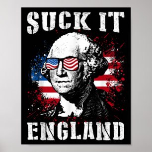 Affiche Suck It England Funny 4 juillet Memorial Day