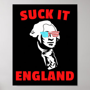 Affiche Suck It England Funny 4 Juillet T-shirt Pour Homme