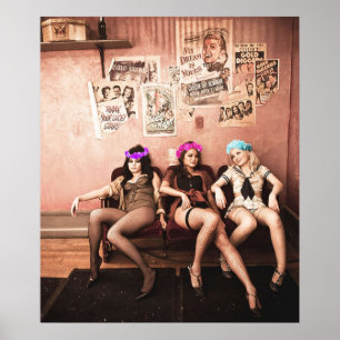 Affiche Sucker Punch Boudoir Couronne de fleurs